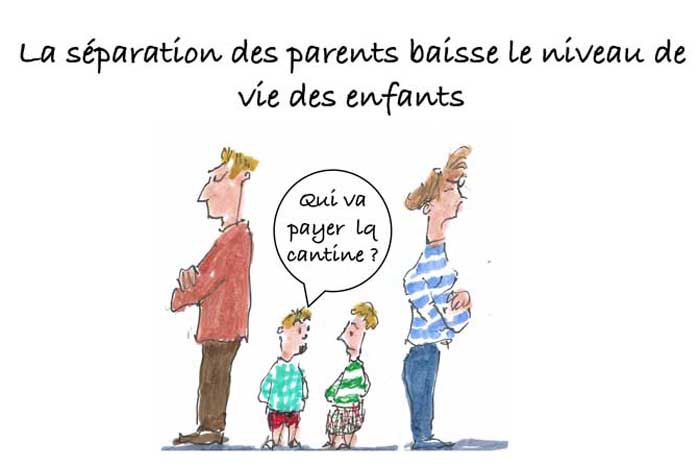 Les clés du social : Après la séparation des parents, le niveau de vie des enfants baisse très fortement